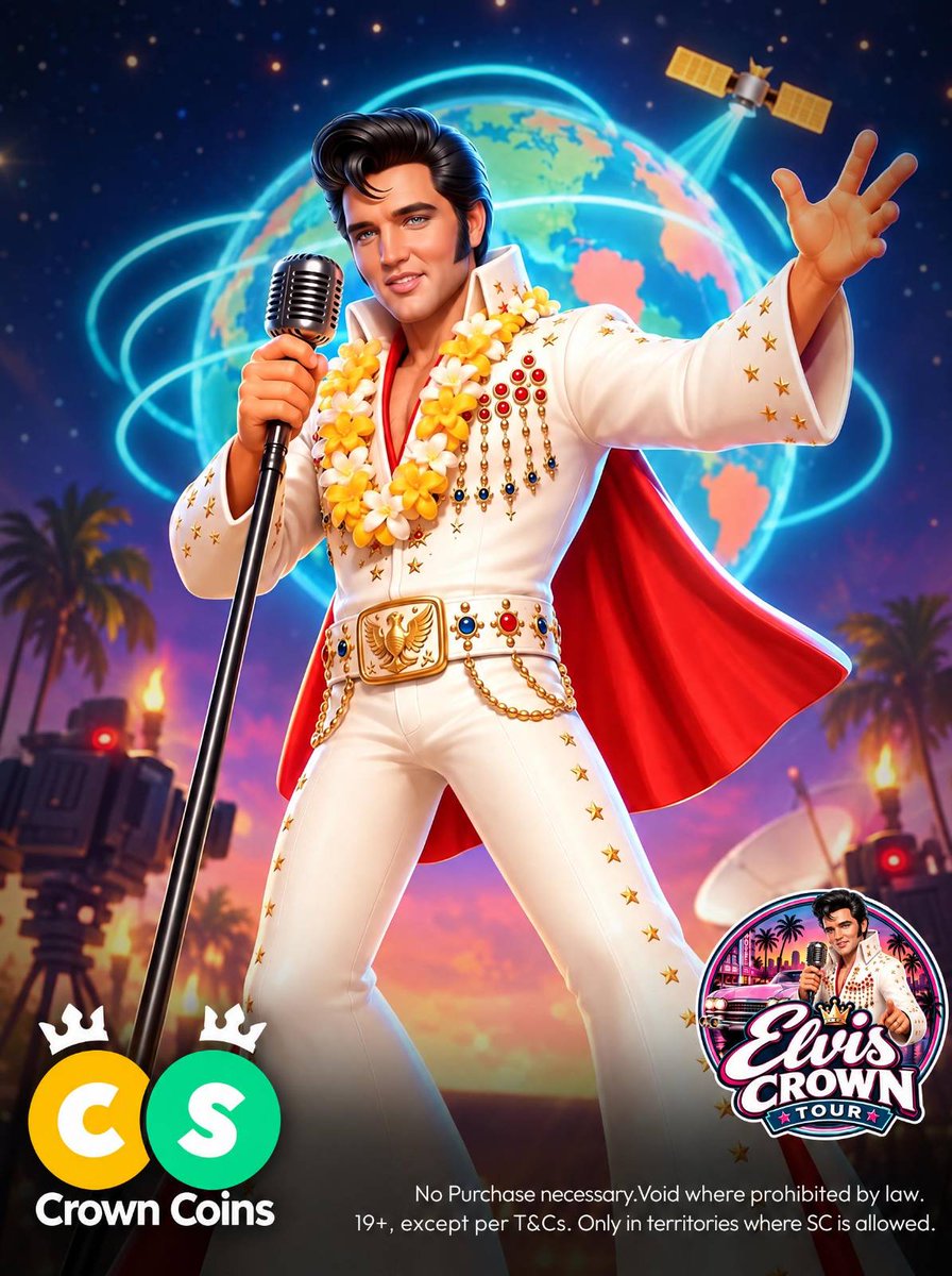 deltazer00's tweet photo. Elvis Journey, Stop #6: Aloha From Hawaii 🎤 January 1973. 

No internet, no streaming, yet people across the world watched the same man at the same moment. One stage, one broadcast, the whole world tuned in. 

What's a moment that felt like everyone was watching together? #CrownCoins #ElvisHits #tour