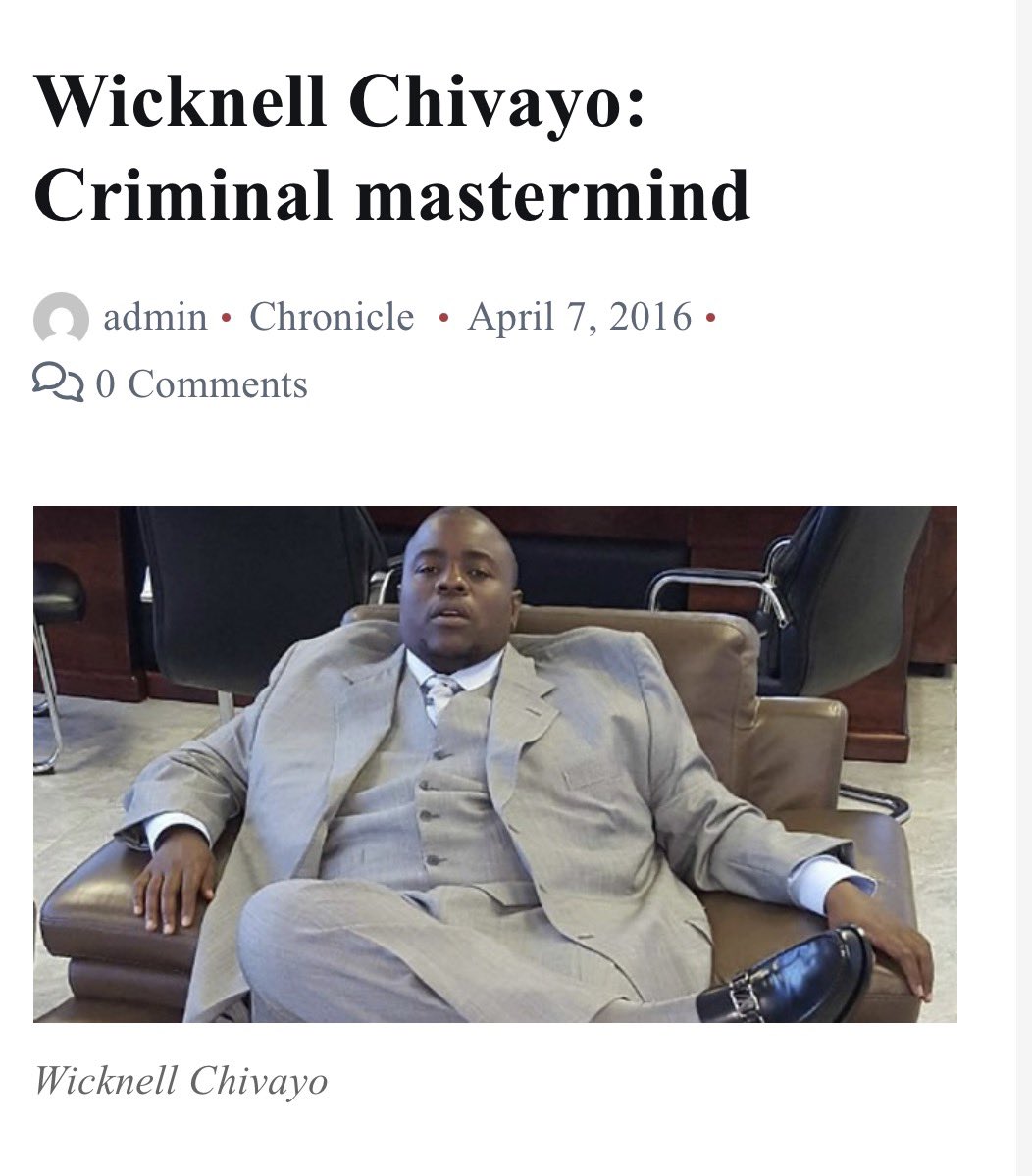 advocatemahere's tweet photo. 🔸Excuse me @BBCWorld. Get the facts right. This man was a full on convicted fraudster who served time at Chikurubi Maximum Prison.

We need new leaders.🇿🇼 https://t.co/OJuAENnvby