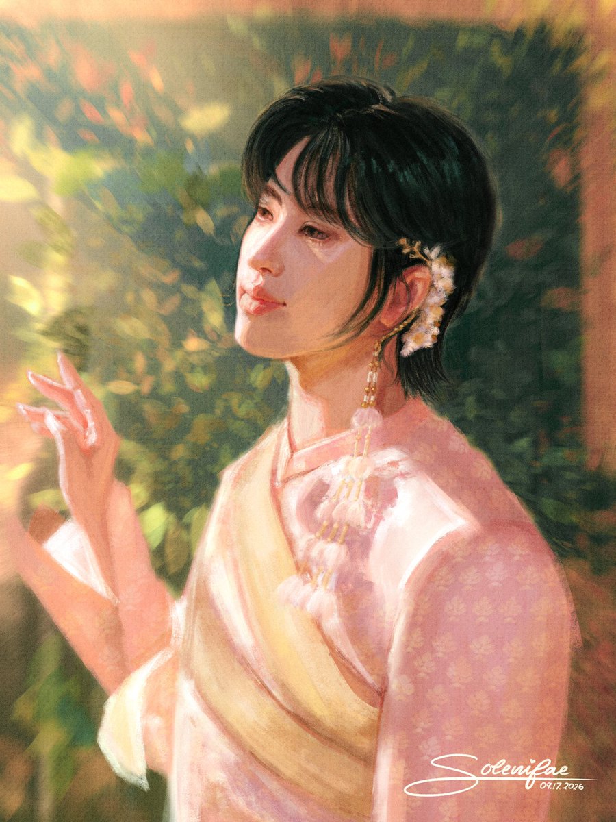 solenifae's tweet photo. [#kkim_pst ; #30thKimBorntoShine] 

Happy Birthday to our dearest, P'Kim! 🎂

💌: I will always be grateful that you came into my life this year. Thank you for being the person I can look up to—from the way you work hard for your passion, business, and dreams to being someone who never fails to brighten up my every day. Likewise, I wish that you are always happy, safe, and healthy, and that the world always give you a reason to smile. I am always glad to see you receive more and more love. You deserve it! I wish for you to receive all the good things always. May a lot more love, happiness, and success come your way! Thank you for always doing your best for your fans. In this journey, we will keep walking with you and supporting you! Hope P'Kim always remember that your fans are always just right here cheering for you even from afar! You are doing so well and we are proud of you. Love you so much na~ 🥹💕💕💕

It is not much but in case you see it, I hope you like this fanart that I made for you. I have worked on it throughout a span of a few months and poured all my heart and effort to show my appreciation for you. I hope to be able to give this to you in person someday (soon). 💝

@Kkim_pongsaton