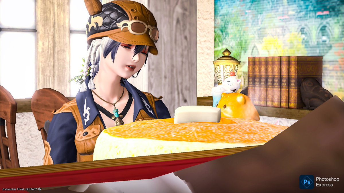 mimikue_game's tweet photo. 昨日はオババになりに行ったり、店長さんに作製をお願いしたりしてました。
何を作ってもらったかはまたss撮ってから出します。

3枚目
朝イチの釣りはイマイチだったのでこーんな顔になってましたꉂ🤣𐤔
 #FF14
 #FF14_ss https://t.co/n6PVfM9OnV