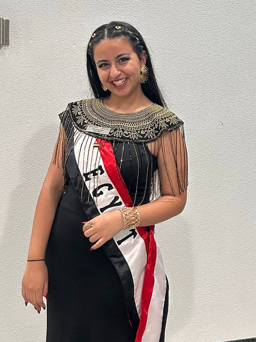 nefert_1's tweet photo. Egyptian elegance beyond borders!
At Folklorama 2025 in Canada (54th edition), Egypt shined through my beautiful friend Nancy, with her authentic Egyptian bronze beauty, wearing the King Psusennes II necklace by Nefert.
From the heart of history to the world…
#style #Egypt https://t.co/02DOs1Pqxc