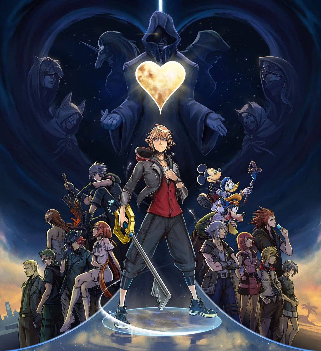 sammylee_0's tweet photo. Standing together against the darkness, from the Foretellers in the shadows to the Guardians of Light the ultimate battle for Kingdom Hearts begins now ✨🗝️

#KingdomHearts #Sora #GuardiansOfLight #Disney #DarknessAndLight #KingdomHearts4 #SquareEnix #Keyblade https://t.co/bYESWtfaXe