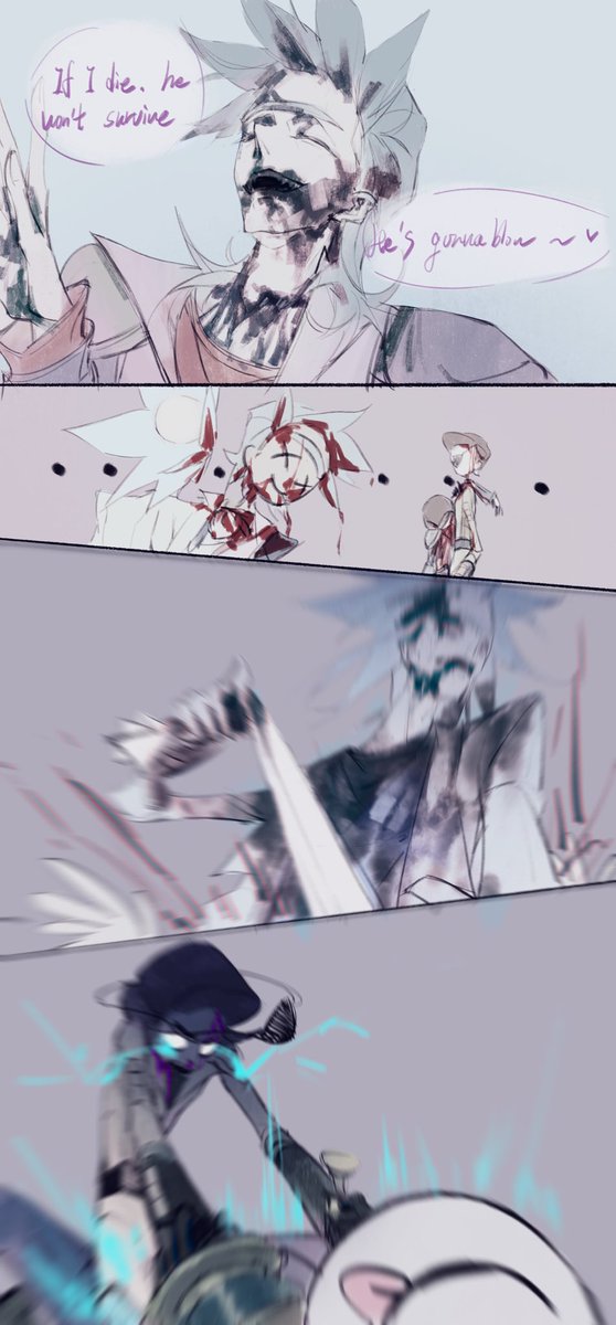 jiujiabing's tweet photo. If Prime had taken Morty back then
三创，设定来源3y老师
#C137cest #Rickorty #evilmorty #primerick #RnMfanart  #RickAndMorty https://t.co/SoTjQ9JKT5