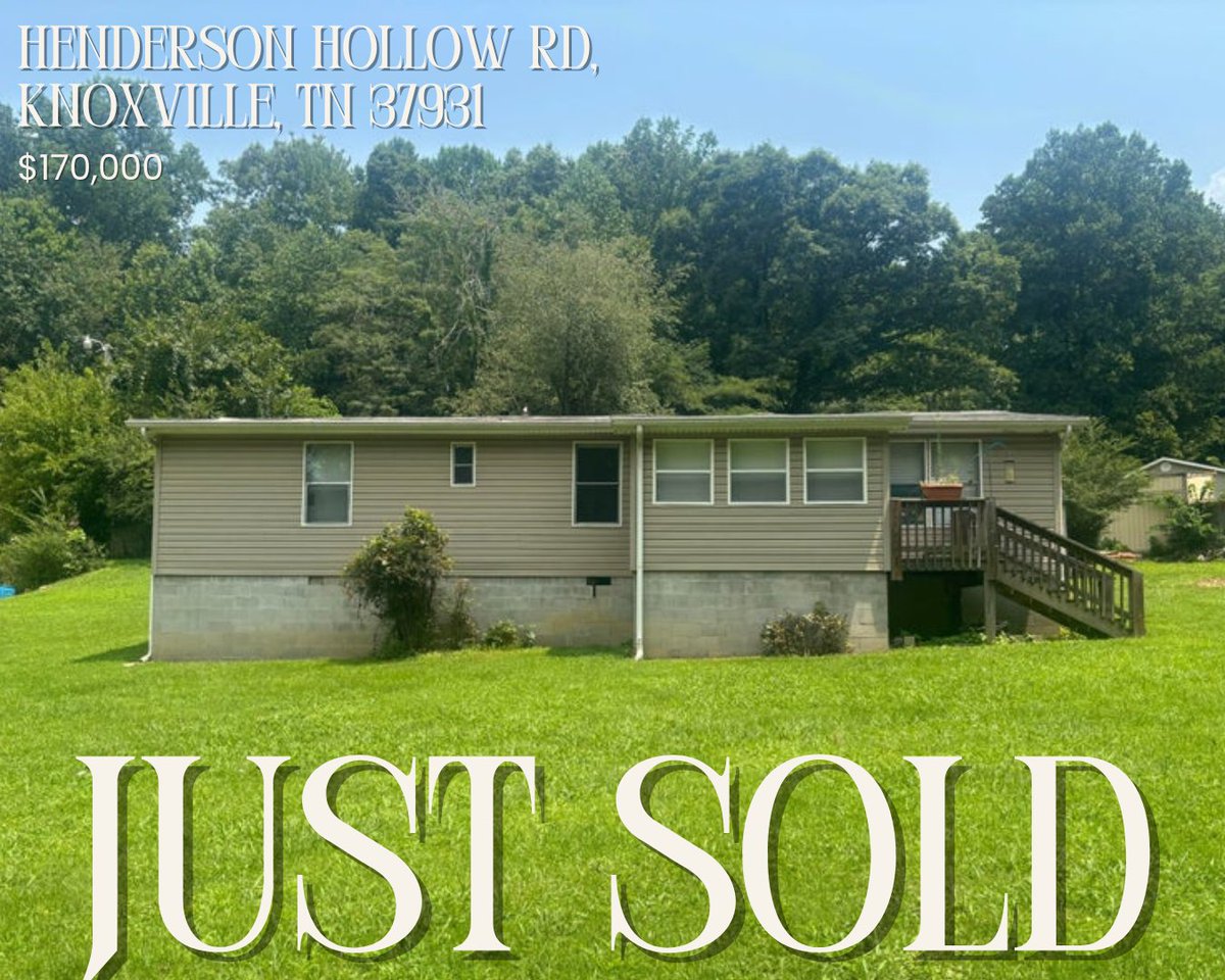 JeffLaRueTeam's tweet photo. ✨CLOSED✨

This sale had a few hurdles, but Brooke, Taylor &amp; the Jeff LaRue Team stayed on it, got it closed &amp; even helped save the seller $500 at closing! 🏡

📱Brooke: 865.696.8089
🌐https://t.co/HYOvSLrj3g

#BrookeMiracle #JeffLaRueTeam #BestRealtorInKnoxville https://t.co/f1aM89jndm