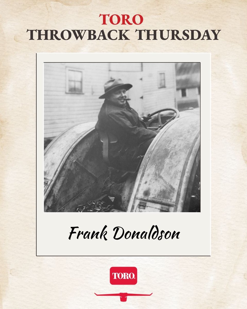 HectorTurf's tweet photo. Toro Throwback Thursday

Throwing it back to the people behind the progress 🌱

Figures like Frank Donaldson played a role in shaping the early days of Toro—where innovation, dedication, and hard work drove the future of turf care forward.

#ThrowbackThursday #ToroMowers #WescoTurf #TurfHistory #Legacy