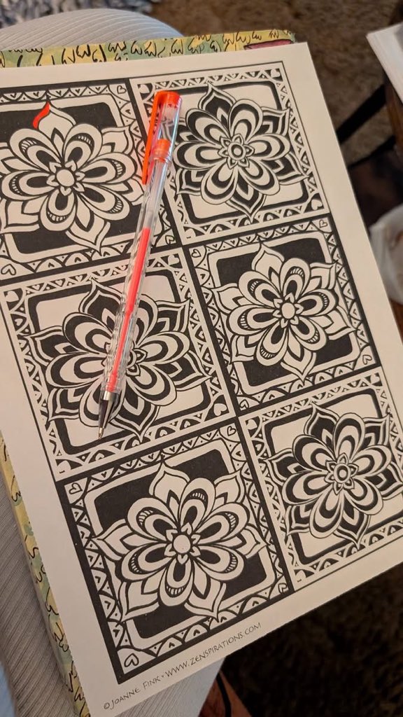 Futurechab1's tweet photo. Good morning, friends. ☕️🍂🖍️ 

I’m sitting here this morning with my coffee and my coloring book because, truthfully, I’ve got a lot on my mind. https://t.co/ljN7WelVBD