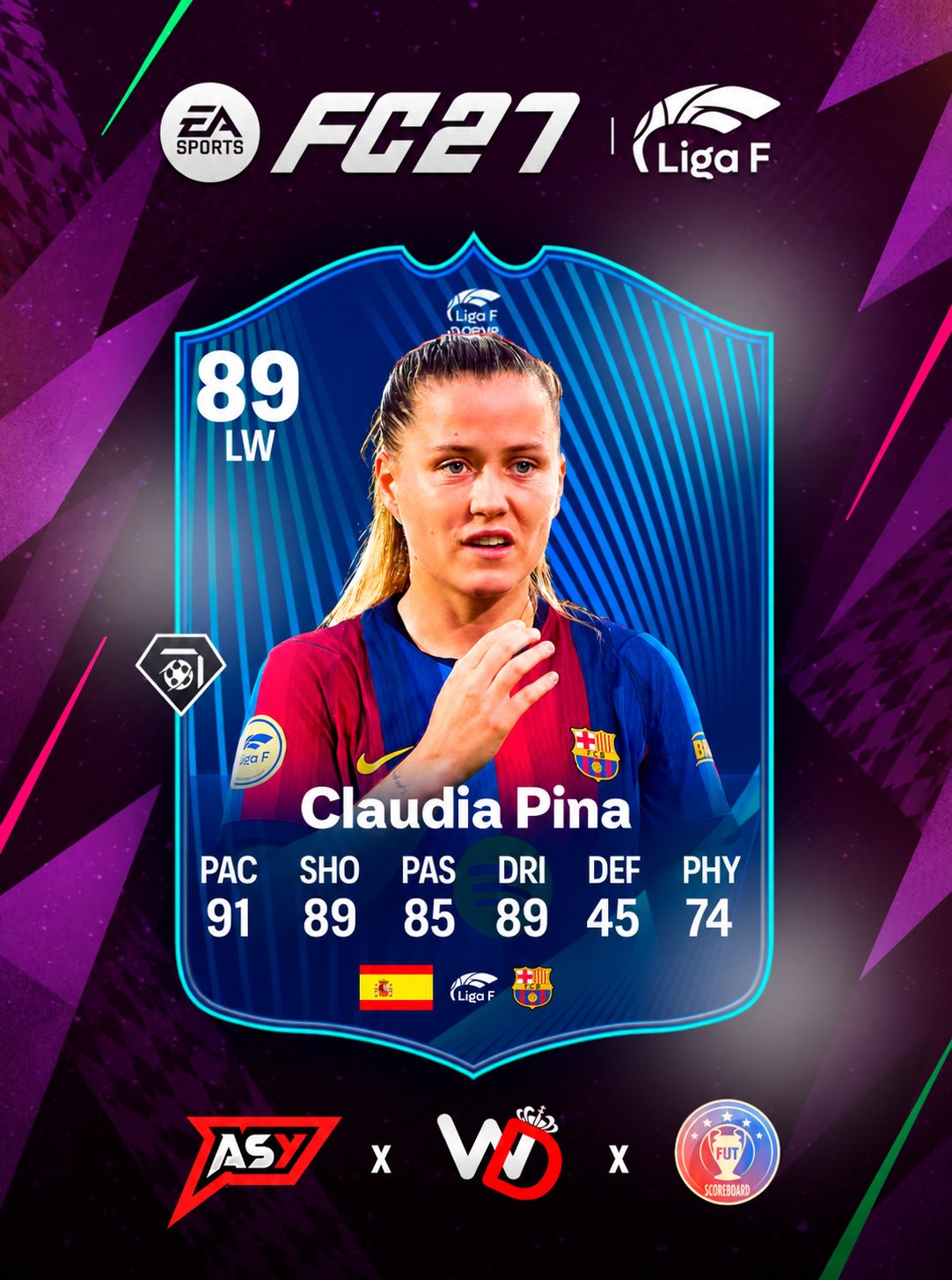 Claudia Pina is Liga F POTM
