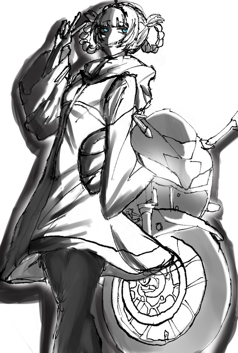 zerosankawaii's tweet photo. どうだ？一緒に走らないか？
 #よふかしのうたイラスト #七草ナズナ https://t.co/irfLe2r1aR