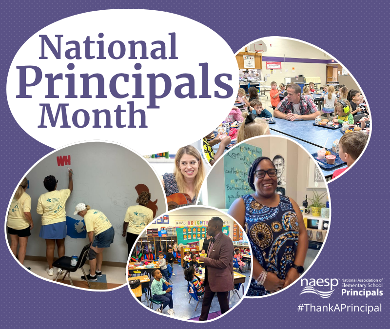 NAESP's tweet photo. Happy #NationalPrincipalsMonth! 🎉 All month long, we're celebrating the voices of school leadership by recognizing principals whose passion, vision, and dedication inspire school communities every day. Thank you for all you do for students, educators, and families. Visit https://t.co/VOc2XF9g7l to join the celebration. #ThankAPrincipal #WeAreNAESP