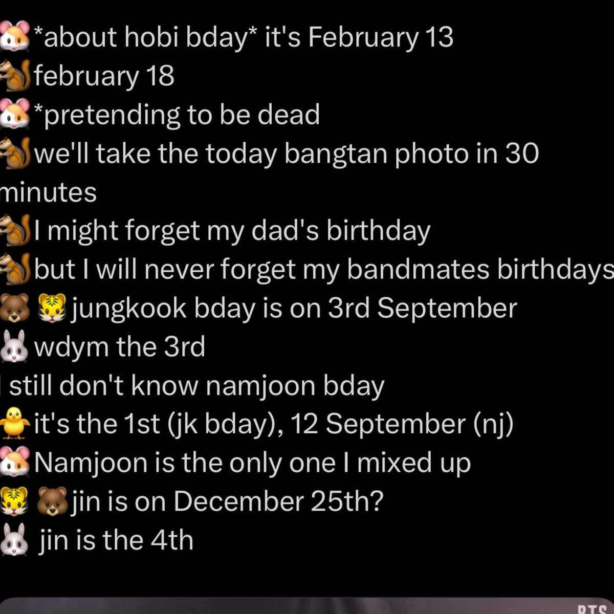 iankissedtae's tweet photo. Jokers are cutting clips to push a narrative that tae doesn't know jk's b'day... Meanwhile in the full clip you can see clearly that tae was teasing jk &amp; jin. he's the only one beside hobi who spent jk's birthday with him &amp; arranged seaweed soup n cake for him acc to korean time. https://t.co/H3Ud7kVvZB