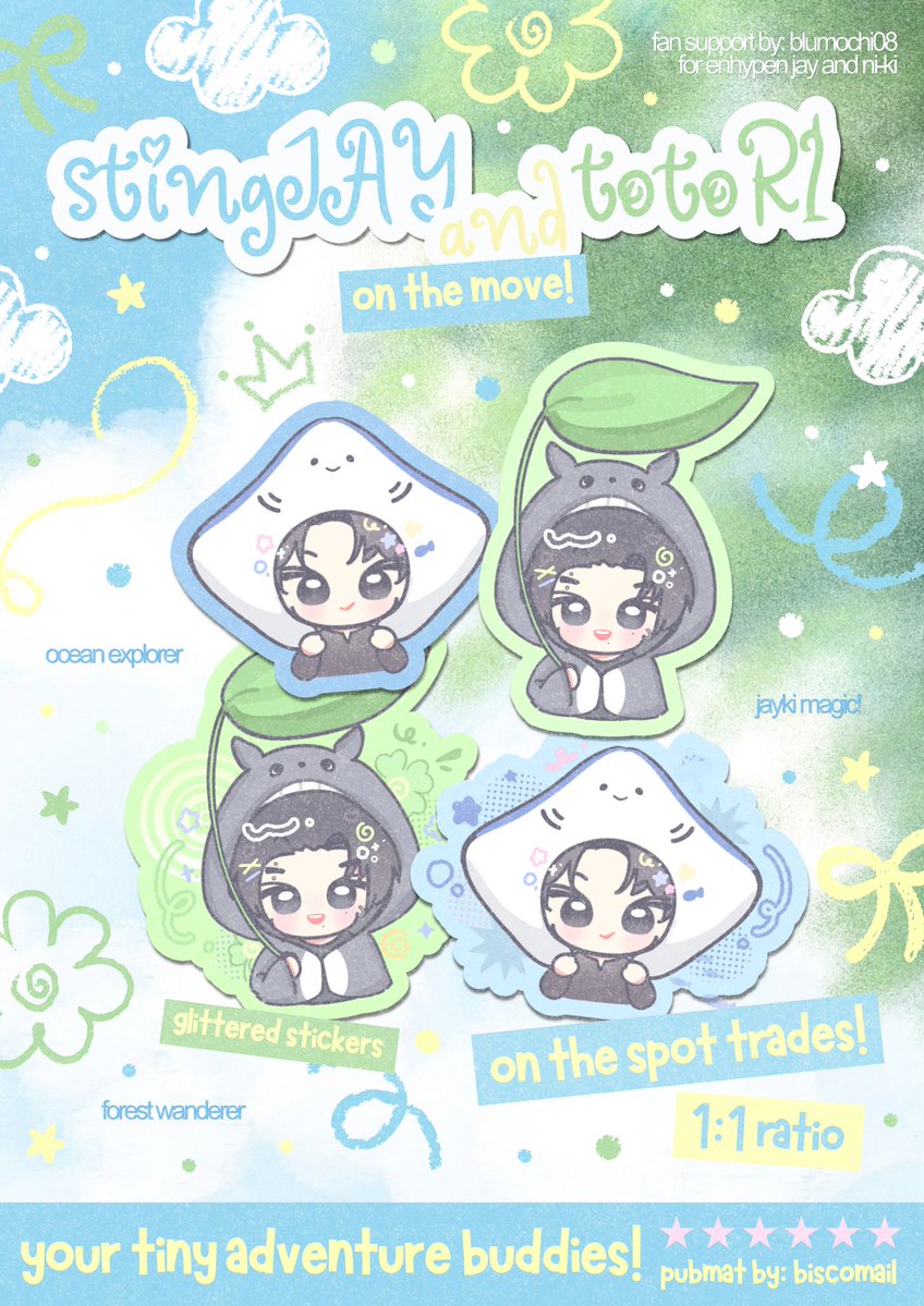 blumochi08's tweet photo. ENHYPEN x DUNKIN’ ENDLESS FUNMEET 
Fan support by blumochi08
For Enhypen Jay & Ni-ki

from the deep blue to the enchanted forest,
𝙨𝙩𝙞𝙣𝙜𝙅𝘼𝙔 & 𝙩𝙤𝙩𝙤𝙍𝙄 𝙖𝙧𝙚 𝙤𝙣 𝙩𝙝𝙚 𝙢𝙤𝙫𝙚! 

10-03-2026 / SM MOA Arena
RT & likes are appreciated

If you see me, just say hi! 🫶🏻

#DunkinPH_ENDLESS #ENDLESSFunMeet
#ENHYPEN #JAY #NI_KI #JAYKI