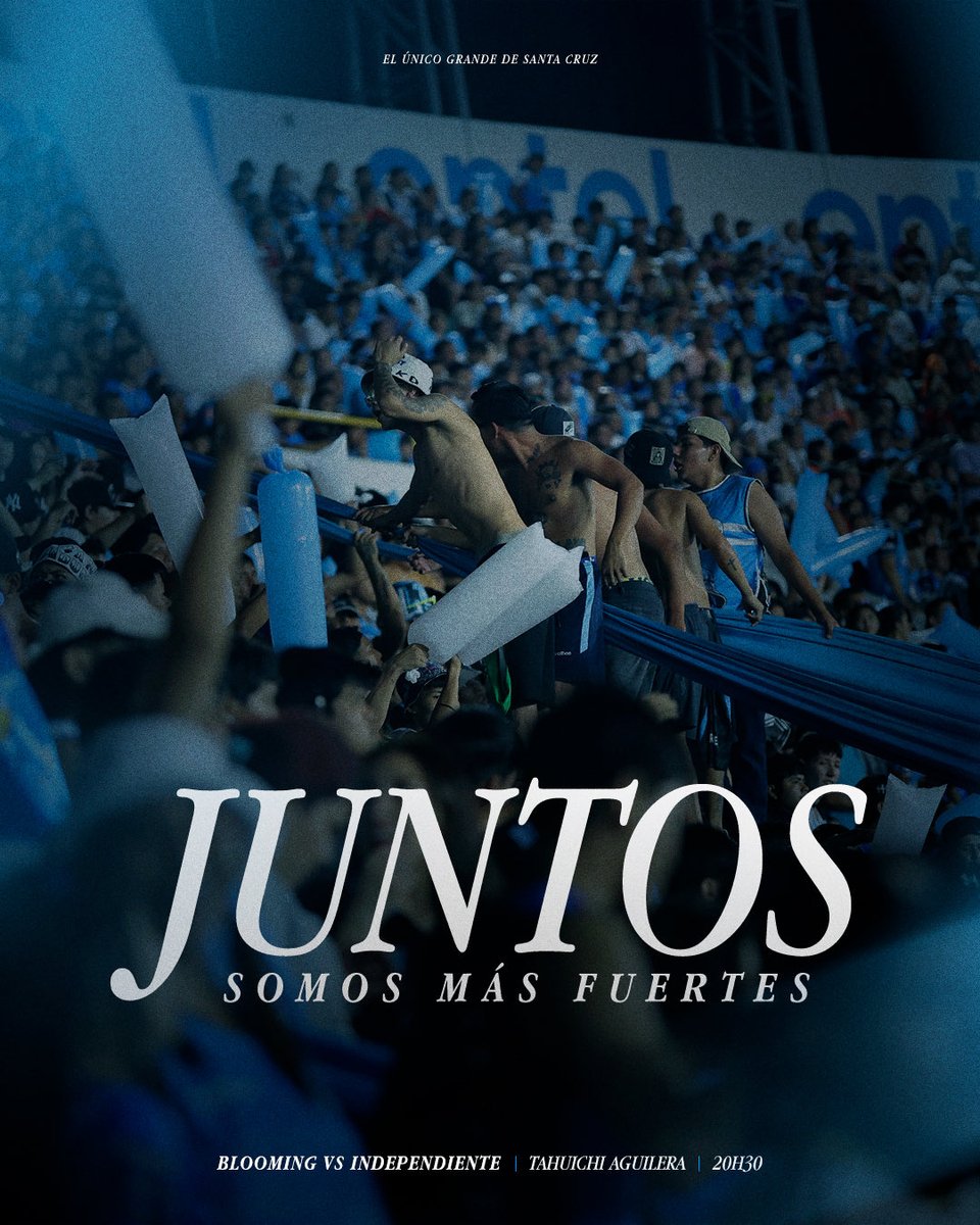 BloomingOficial's tweet photo. ¡𝐇𝐨𝐲 𝐜𝐮𝐞𝐬𝐭���� 𝐥𝐨 𝐪𝐮𝐞 𝐜𝐮𝐞𝐬𝐭𝐞 𝐀𝐊𝐃! 💪💙

Nuestra cita de hoy es en el Tahuichi a las 20:30 hrs para nuestro partido vs Independiente, no te quedes sin alentar al Único Grande de Santa Cruz. 

📲Adquiri tus entradas a través de: https://t.co/6OWP34glui https://t.co/uZeH3ZkspP