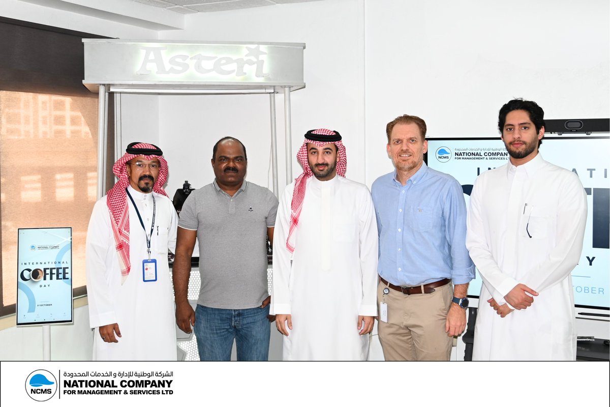 NCMS_LTD's tweet photo. استراحة قهوة صغيرة تجمع فريقنا معاً🤎
يوم قهوة عالمي سعيد!
#NCMS
#اليوم_العالمي_للقهوة https://t.co/5UJDGSDqui
