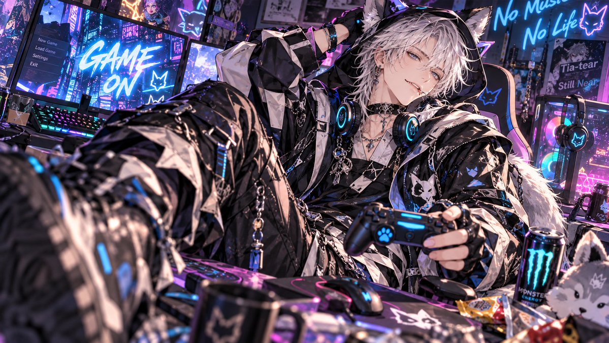 Tiatear20260804's tweet photo. 各自でやってもらいました。揃って小悪魔引いてますね.....机の足∑(ﾟДﾟ)

《Tia-tear GAMING NIGHT｜誰が寝ろと言った》

ありがとうございました。 https://t.co/34ZqNQhfWx