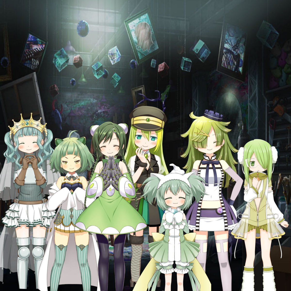 AlinaGray_Art's tweet photo. The green hair club  UNITED https://t.co/43Zci0XDDX