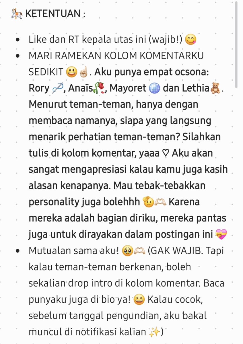 myerrant's tweet photo. [Help RT/Retweet] 👋🏻
🎡 ART RAFFLE 🎡
‼️ HANYA UNTUK INDONESIAN YUMEJIN/OC-PARENTS ‼️

Dalam rangka merayakan ulang tahunku di tanggal 10/10, aku bakal milih SATU pemenang untuk mendapatkan Couple Bust-Up Full Render yg akan digambar oleh kak @N0PHLESS

S&amp;K cek gambar 👇🏻 https://t.co/lxVNZzFmWb