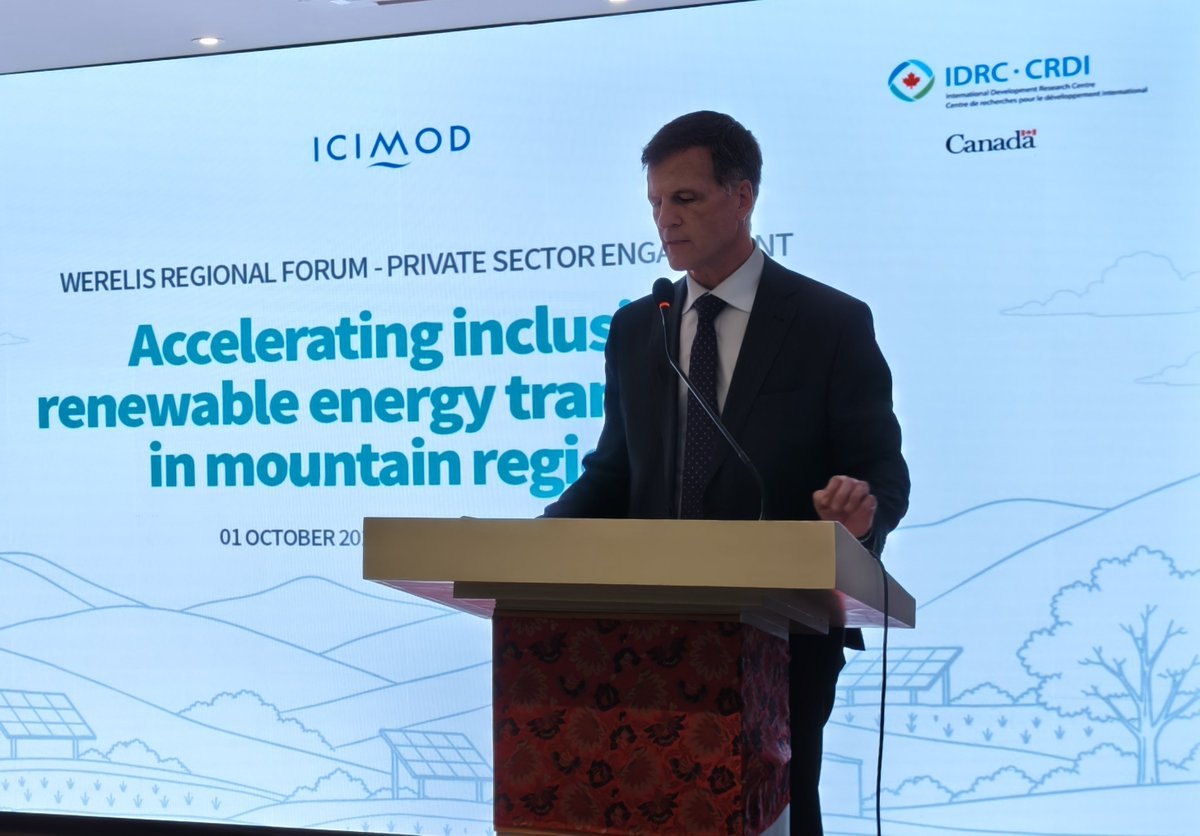 ERodDev's tweet photo. Today @CanadainIndia Deputy High Commissioner Mark Allen talked about the common agenda of #Canada &amp; #Bhutan to promote, diversify &amp; fund #renewable #energy working with #private &amp; engaging Canadian &amp; regional partners, including @IDRC_CRDI &amp; @icimod. https://t.co/3grOqjvh2A
