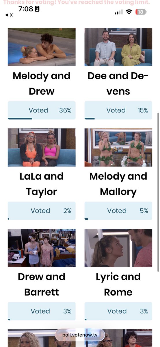 AstroTeaReport's tweet photo. This is so close! Vote for Taylor and Yash‼️#BB28  https://t.co/ezIZTZYs6Q https://t.co/dmYjVoWvbQ