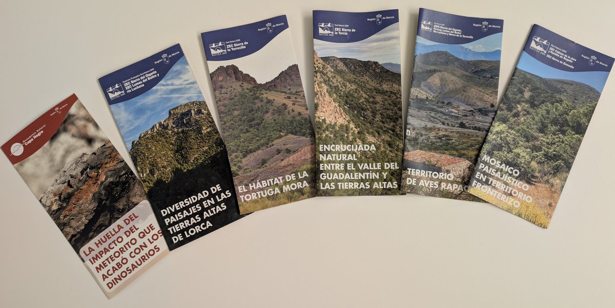 regiondemurcia's tweet photo. 📰💚 Medio Ambiente acerca la riqueza natural del Alto Guadalentín y Capa Negra con 12 nuevos folletos divulgativos.

➡️ Las publicaciones, en español e inglés, están disponibles en los centros de visitantes y puntos de información y descargarse a través de la web Murcia Natural.

🔗Noticia: https://t.co/ayZotoHOX1