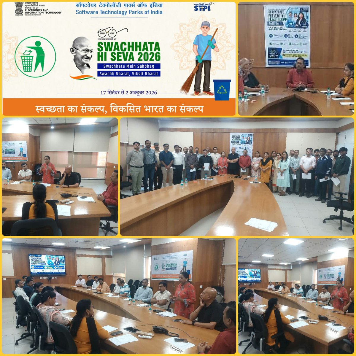 STPIPune's tweet photo. As part of #SwachhtaPakhwada2026, STPI-Pune organized a preventive health check-up workshop to foster wellness and promote a healthy workplace environment.
 
#SwachhtaHiSeva #SwachhBharatMission #STPIINDIA

@AshwiniVaishnaw @JitinPrasada
@GoI_MeitY @SecretaryMEITY https://t.co/R8F4nGJbxu