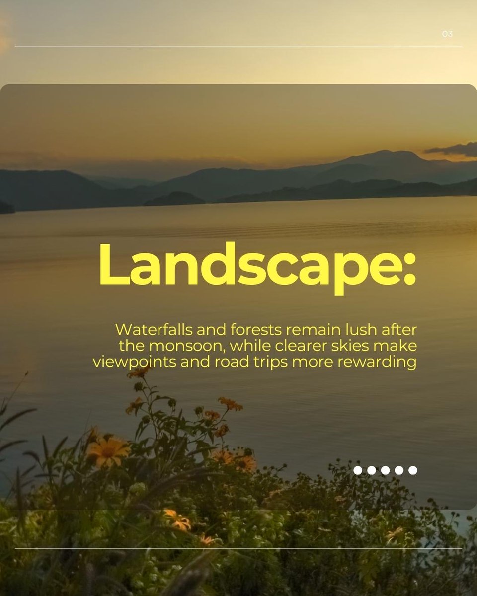 meghtourism's tweet photo. POV: Meghalaya is slowly switching from monsoon mode to winter mode and October is the in-between 🌧️➡️🧥
Prepare for occasional showers and the first hints of winter. Pack light layers, keep a rain jacket handy, and leave room for a little spontaneity! 

#MeghalayaTourism https://t.co/78066D75R2