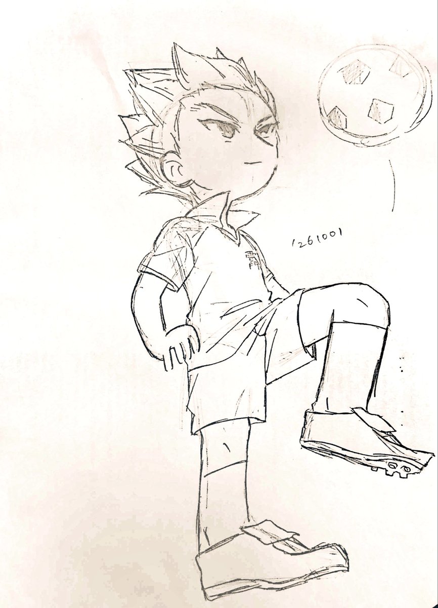 neck_ITT's tweet photo. 豪炎寺
むず！もう描けないかも https://t.co/RB5kTeAT30