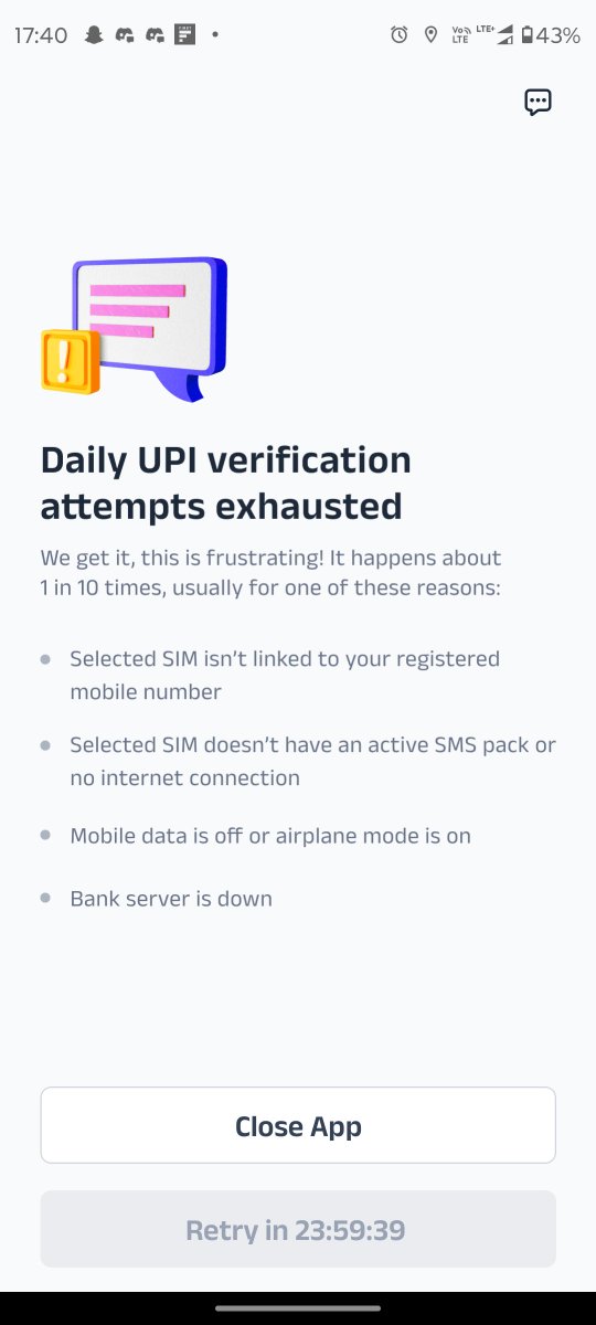 younus_183's tweet photo. I am facing this issue for the past 2 days, even though I am valid sms balance, why ?
@getsupermoney https://t.co/zrvwXI3CsC