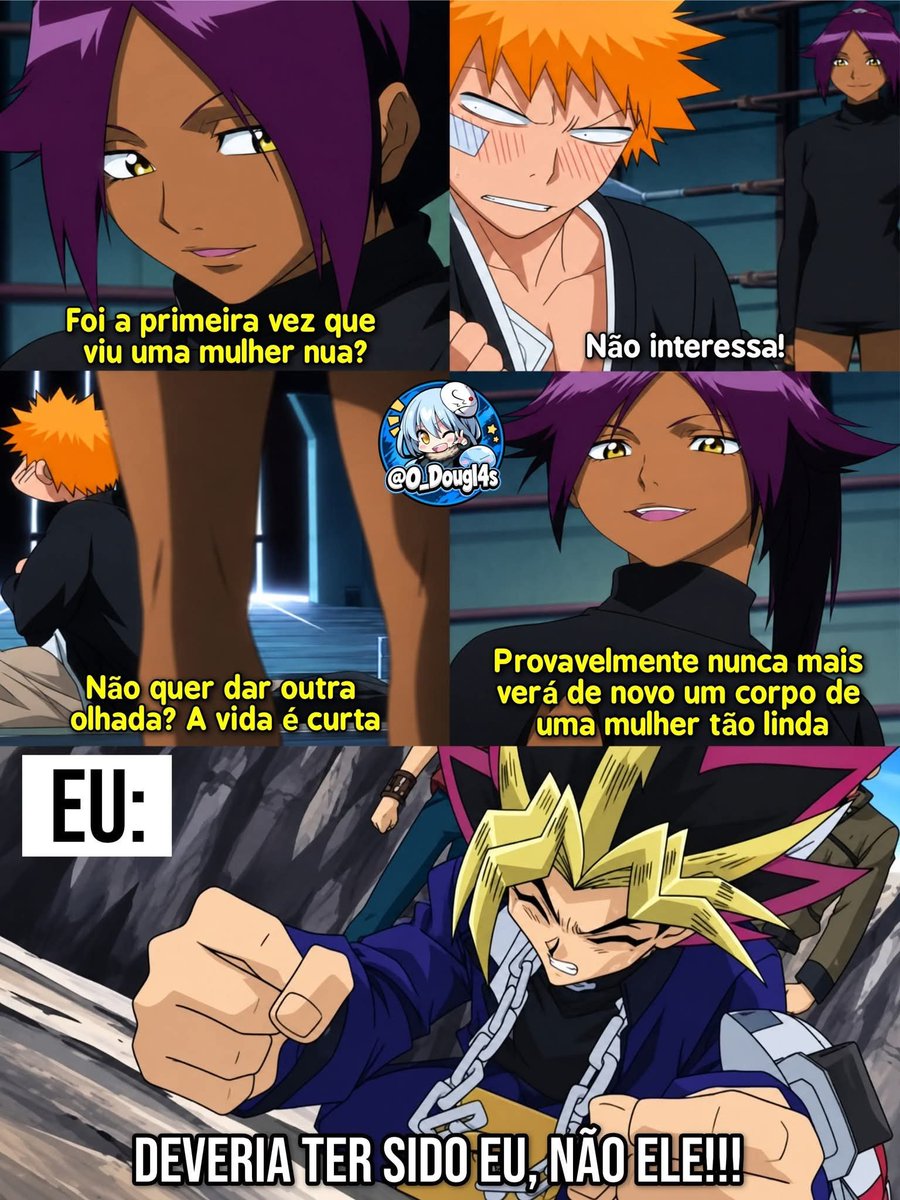 O_Dougl4s's tweet photo. Nesse dia o Ichigo teve tanta sorte, e nem aproveitou... https://t.co/pTEOmNCW9B
