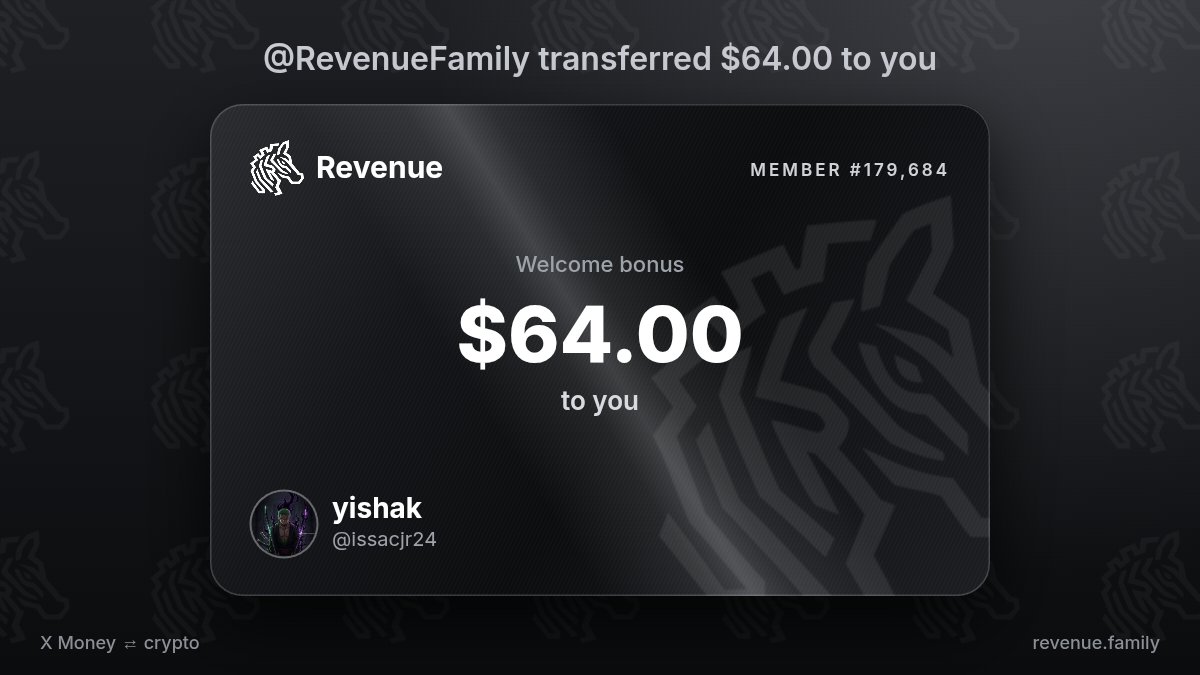 issacjr24's tweet photo. @RevenueFamily, $64.00 is on my balance https://t.co/F7woQX9Bws