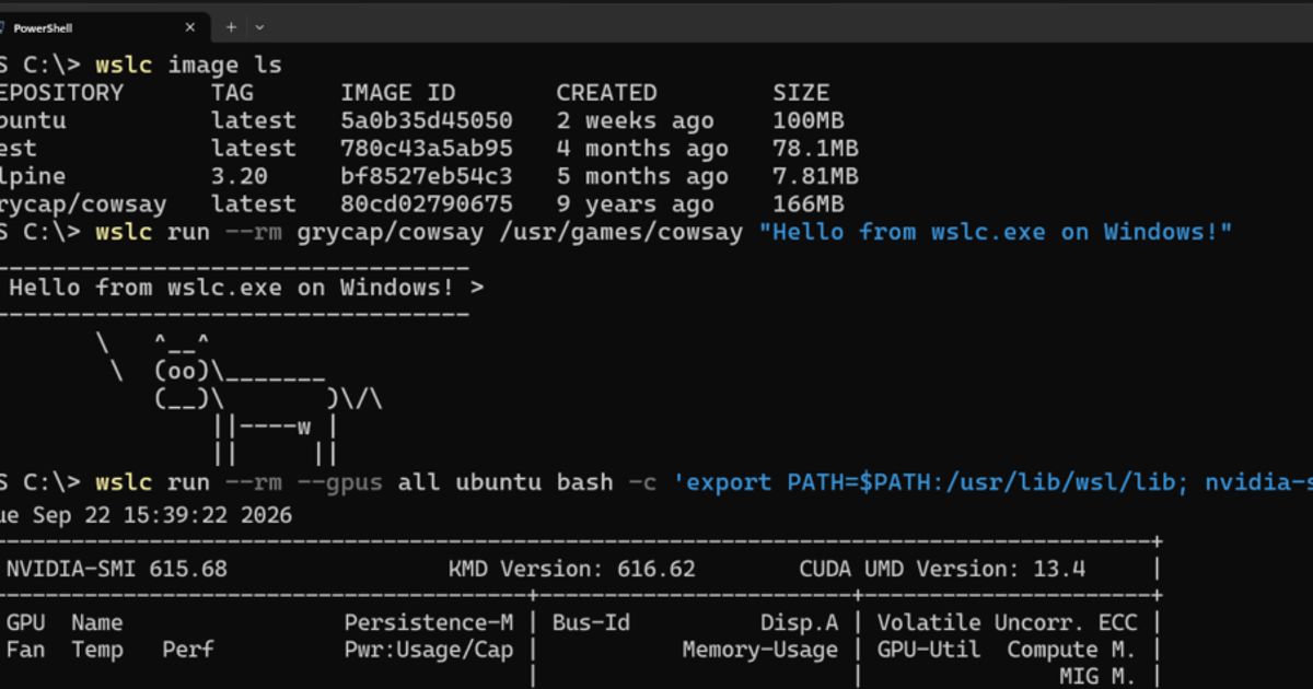 vitalizeone's tweet photo. In a move aimed at streamlining cloud-native development on Windows, Microsoft has announced that WSL containers has officially exited public preview and is now generally available. Logan Iyer, Corporate Vice… dlvr.​it/TVkMp0 #Microsoft #WSL #Linux #Containers #CloudNative https://t.co/szL6YgNm2A