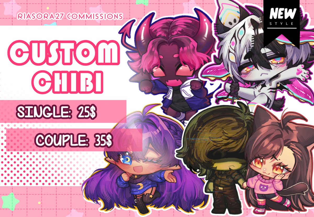 riasora27_alt's tweet photo. ✦COMMS OPEN!✦
Funds are low again my sweets so I will be opening on both VGen and Kofi (5 slots) for the following services!!
New offers are also in the works so stay tune!! 💖✨

Shares are appreciated!! 
VGen: https://t.co/J3KJwFlRGf
Kofi: https://t.co/OgBrf75jNk
#VgenComm https://t.co/mE3WP7lIsz