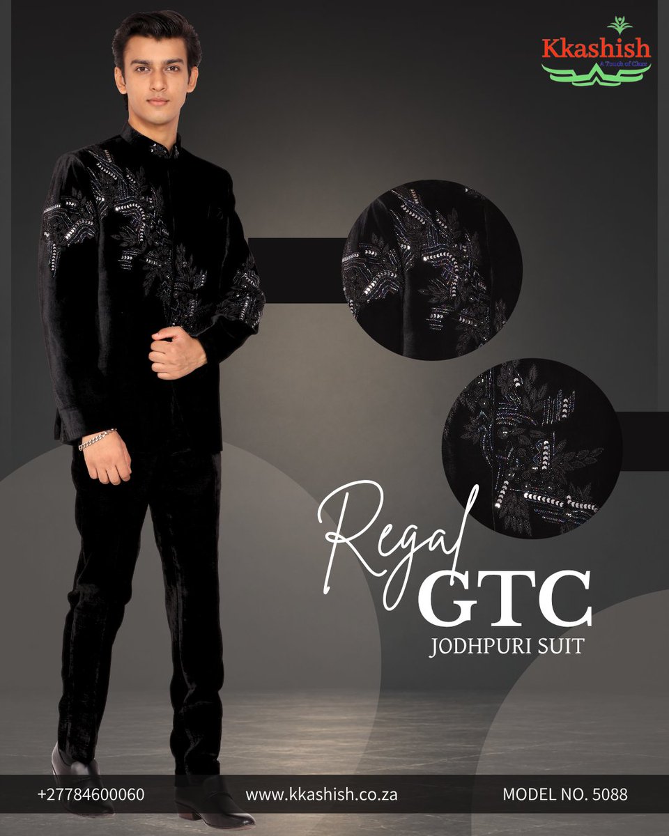 kkashishza's tweet photo. Step into royalty with this regal GTC- Jodhpuri Suit, where intricate embroidery and exquisite hand-beaded artistry come together to create a truly commanding look 🖤

📍 Made-to-Measure
🌍 Worldwide Shipping
📩 DM or WhatsApp us on +27 784600060

#JodhpuriSuit #MensEthnicWear https://t.co/dgJ7rTHWR8