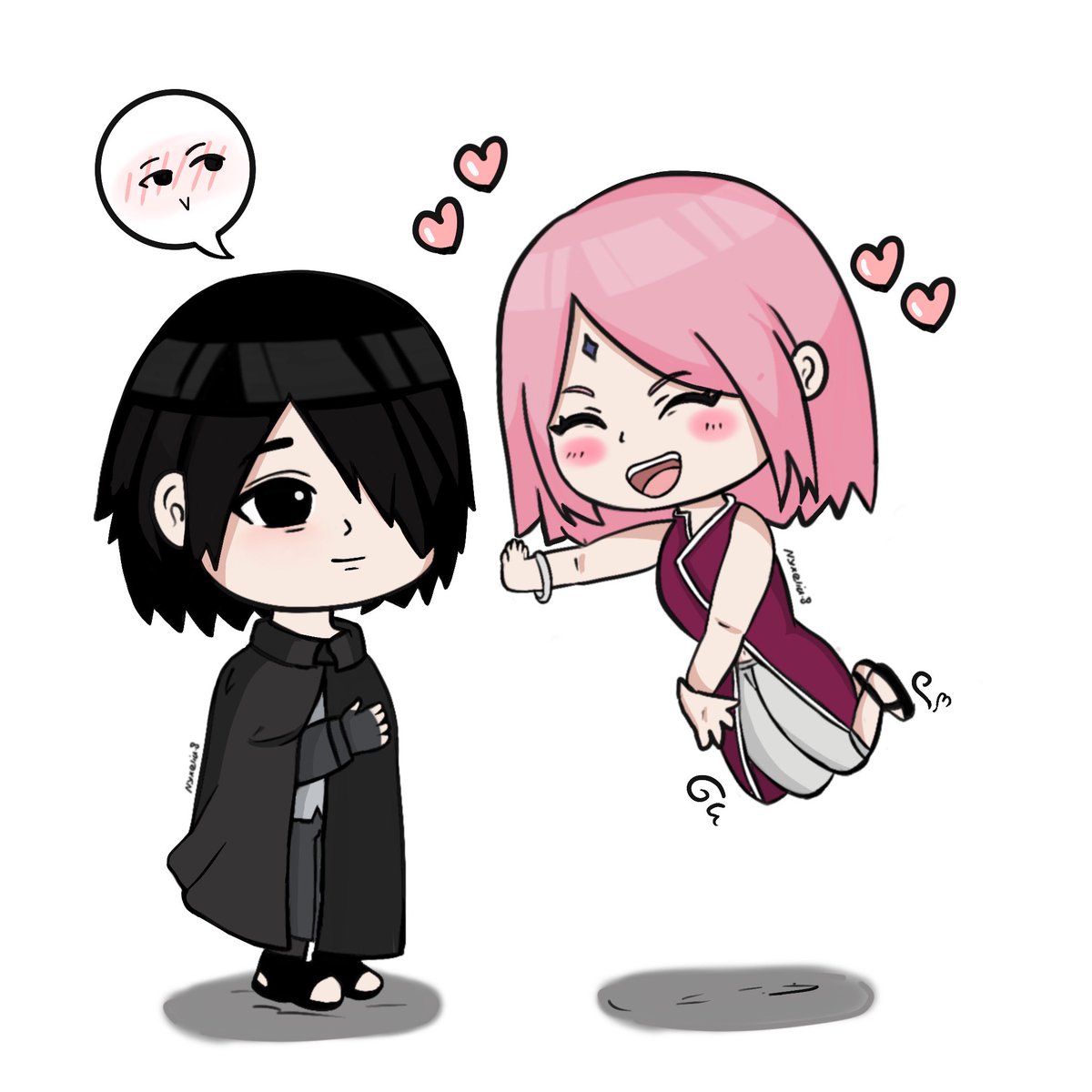 nyxelia8's tweet photo. Finished my chibi SasuSaku sketch from yesterday’s class 😚🩷 #sasusaku https://t.co/Eq36A8PJzX