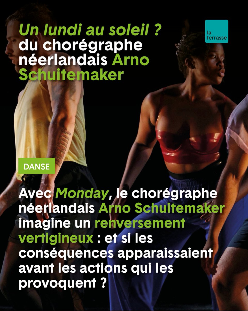 news_laterrasse's tweet photo. 🕺DANSE - MONDAY
👉Retrouvez l’article d'Agnès Izrine sur notre site : https://t.co/waV0o1Kko7
🗓️ « Monday »
Les 6 et 7 octobre à l' @ADP_CDCN
Tél. : 01 41 74 17 07.
https://t.co/BXjucXSpKc
📷 ©Patrick Berger
#laterrasse #CDCNParis #Schuitemaker #monday #danse https://t.co/apAmV0UCDI