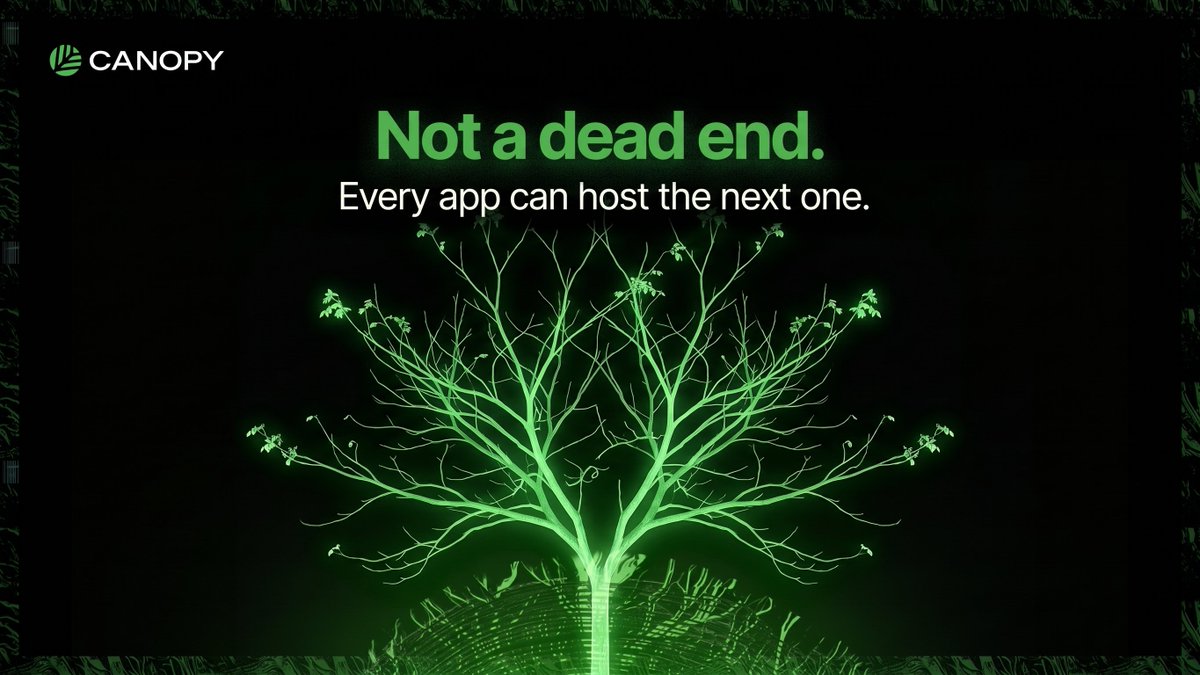 CNPYNetwork's tweet photo. An app on Canopy isn't a dead end.

Apps in the Canopy ecosystem both receive security from Canopy, as well as provide it. 

These apps can then become ecosystems of their own - with side apps that augment base utility and sub-apps which interoperate with the base application. 

It’s a simple way separate, yet augment base app utility without changing the underlying code.

That's how you build a world, one app at a time 🌿