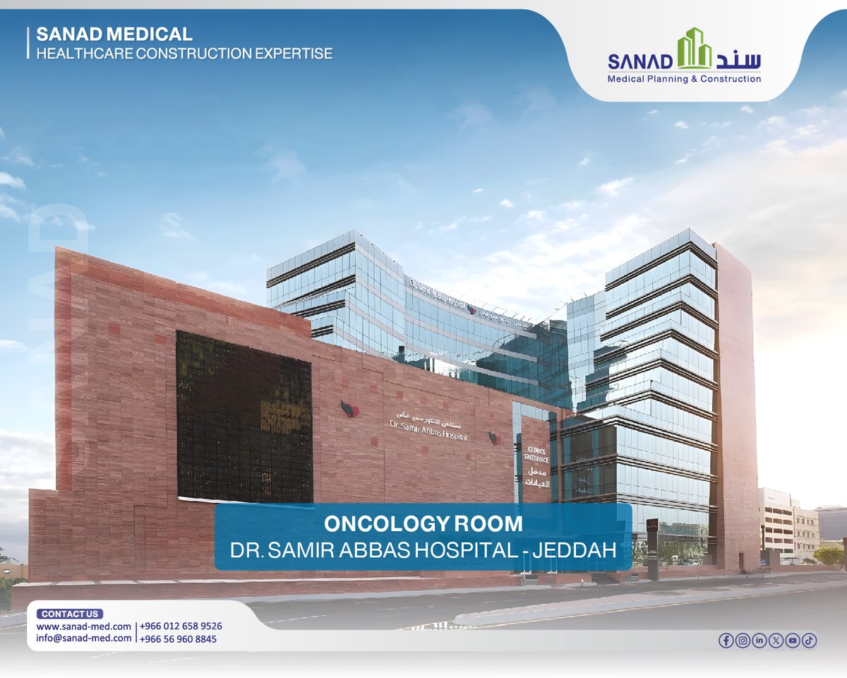 Sanad_Medical's tweet photo. مشروع جديد تنفذه شركة #سند الطبية Sanad Medical
#ONCOLOGY ROOM | Dr. Samir Abbas Hospital
نبدأ تحدياً جديدًا لمدة 40 يوماً لتنفيذ أعمال غرفة Oncology في #مستشفى_الدكتور_سمير_عباس.
#SanadMedical #IsolationRooms #IVDepartment #MedicalFitOut #HealthcareConstruction https://t.co/ED44uRryQf