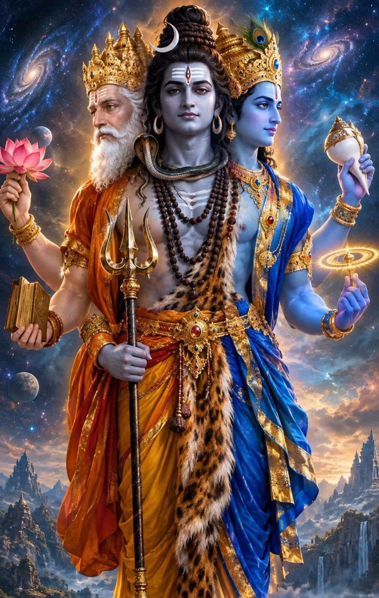 akritiS842's tweet photo. तीनों लोगों का स्वामी एक हे 🌺🙏 https://t.co/eErai6PPrE