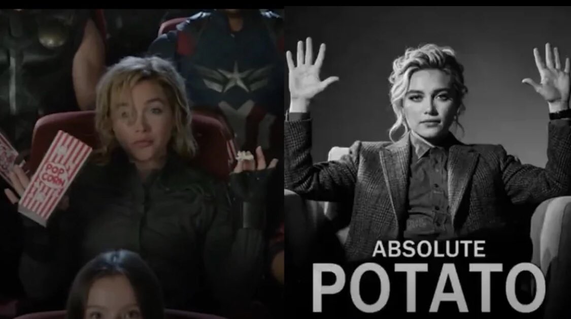 TheOzFormula's tweet photo. Florence Pugh recreated the meme https://t.co/qHV3dof60j