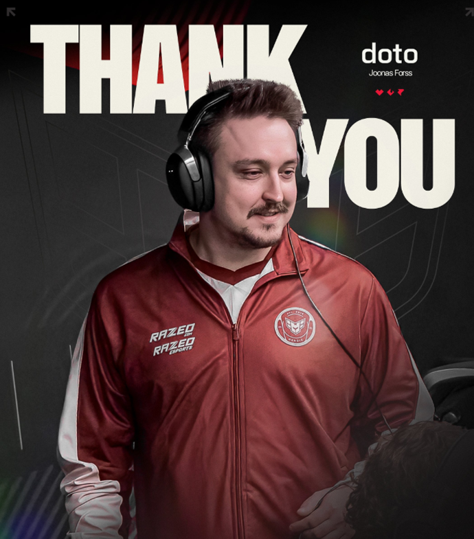 NartOutHere's tweet photo. ‼️ HEROIC have unexpectedly benched their coach doto after less than THREE months with the team

The decision comes despite HEROIC winning their latest tournament and lifting two trophies under doto

HEROIC CEO Joachim Harg said:

“Joonas has delivered great results for us. He has won us two trophies and put us in an excellent position to qualify for the PGL Singapore Major. More importantly, he is a genuinely great guy, which made the decision to bench him incredibly difficult. But sometimes you have to make difficult decisions and choose the direction you believe is best for the project in the long term.”

Definitely a surprising move considering the results 🤔