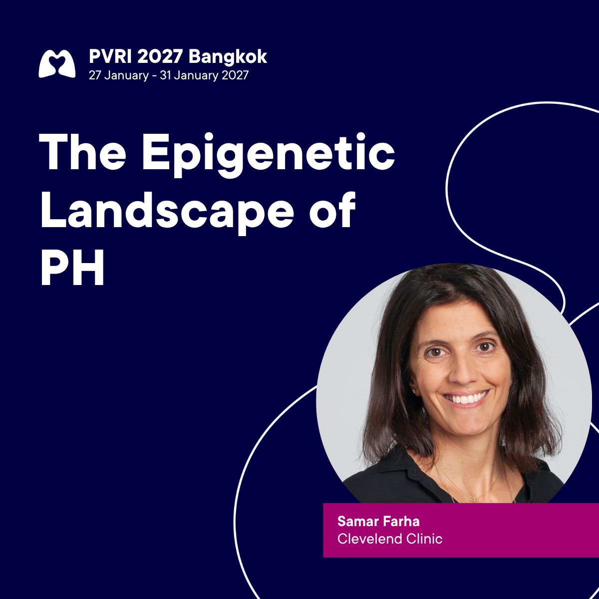 PVRI's tweet photo. Speaker spotlight  💡 

PVRI 2027 Bangkok will explore some of the biggest clinical and scientific challenges facing the PH community today, from critical care and Group 2 PH to advanced imaging and right ventricular recovery. 

Here’s a glimpse of what’s to come ⬇️ 

PVRI 2027 Bangkok
Bridging Science, Innovation amp; Care for the Next 20 Years.
📅 27-31 January 2027 
📍 Amari Bangkok Hotel & Conference Centre 

🎟 Register now: https://t.co/2seRdteLsh