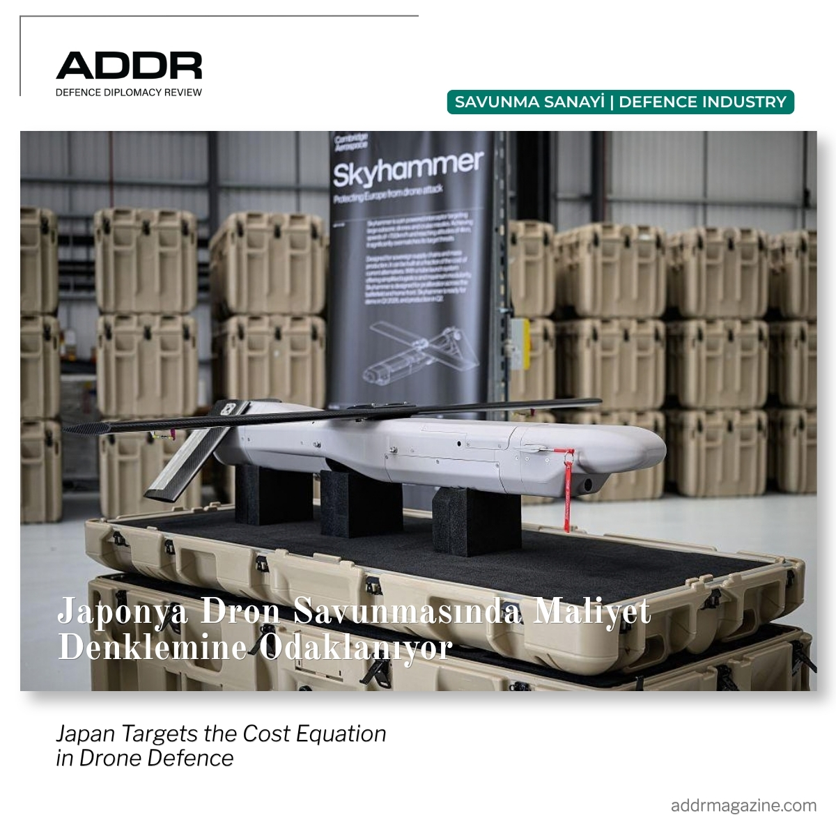 ADDRMagazine's tweet photo. TR

Japonya, düşük maliyetli dronlara karşı Skyhammer önleme füzesinin ülkede üretilmesini değerlendiriyor.

Hedef yalnızca yeni bir füze değil; daha ucuz önleme, daha büyük mühimmat stoku ve kriz döneminde yerel üretim kapasitesi.

#Japonya #Skyhammer #Drone #HavaSavunma

----

EN

Japan is considering local production of the Skyhammer interceptor against low-cost drones.

The objective goes beyond a new missile: cheaper interception, deeper stocks and domestic wartime production capacity.

#Japan #Skyhammer #Drone #AirDefence

Link: https://t.co/zDvmFX0FfY
