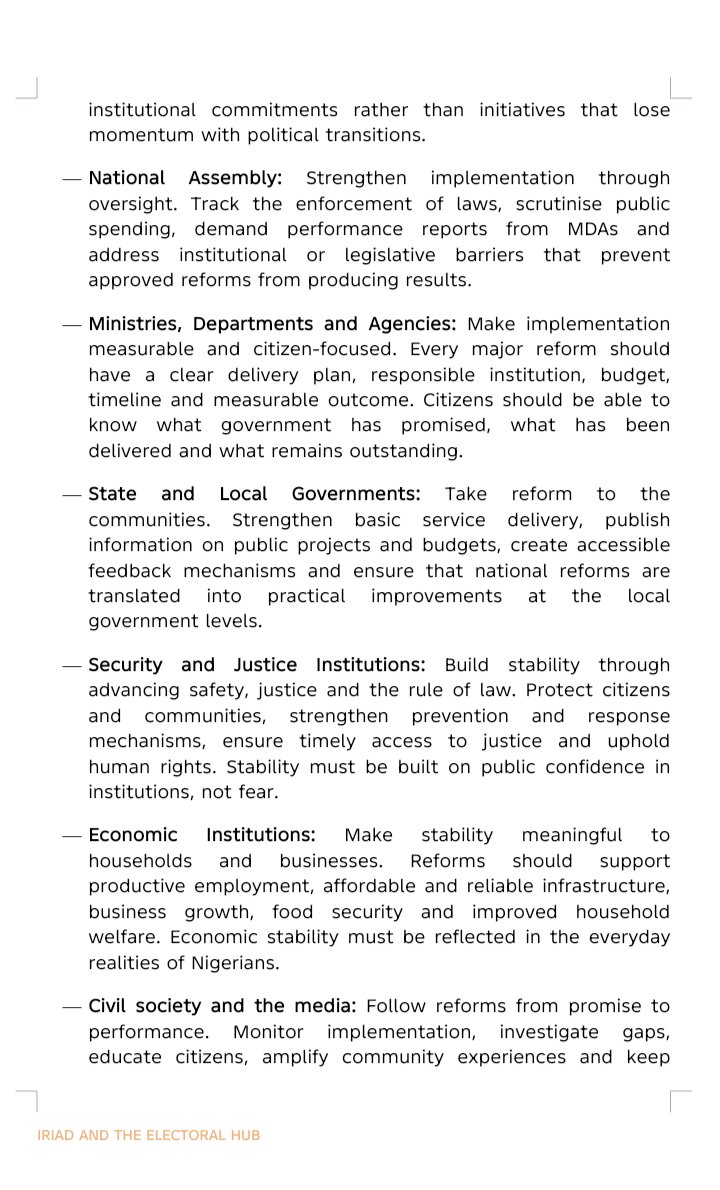IRIADEV's tweet photo. Nigeria at 66: When will the crawling stop and we start walking?

IRIAD &amp; The Electoral Hub Independence Statement is out.
At 66, we need reforms to become RESULTS, not just promises.

Read the full statement below 👇 👇 👇 

@ElectoralHub @NigeriaGov @NGRPresident https://t.co/YdATbqiVO1