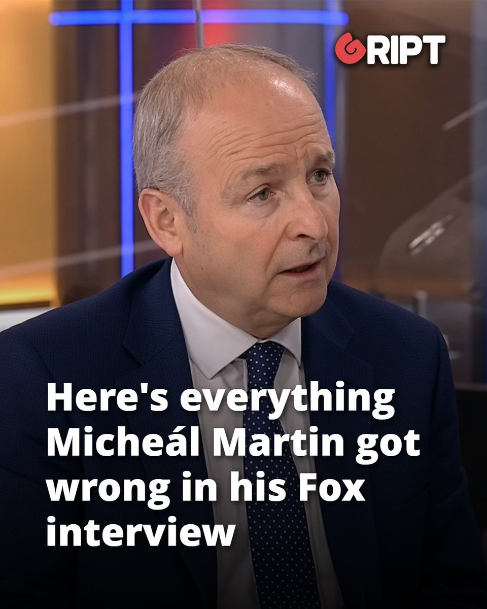 griptmedia's tweet photo. Ben Scallan fact checks everything Micheál Martin got objectively wrong about immigration in his Fox News interview with Michael Dorgan.

Read more in the comments 👇 https://t.co/lKrv9vFB55
