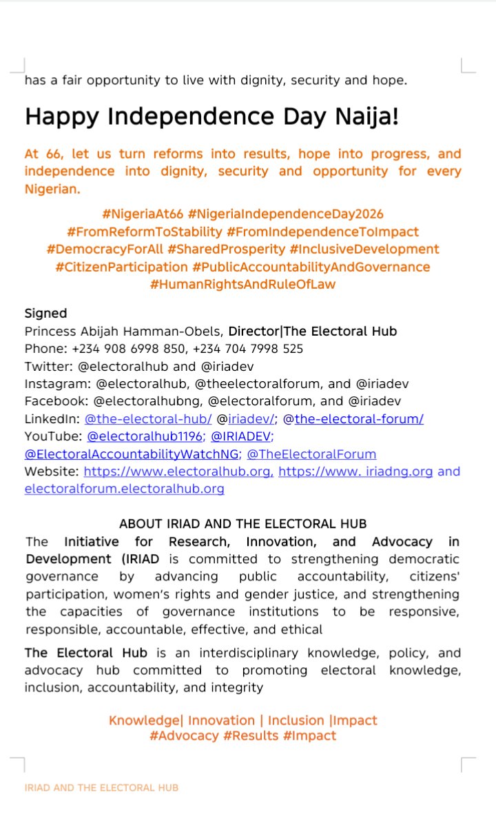 IRIADEV's tweet photo. @ElectoralHub @NigeriaGov @NGRPresident https://t.co/6v7WS9bKeD