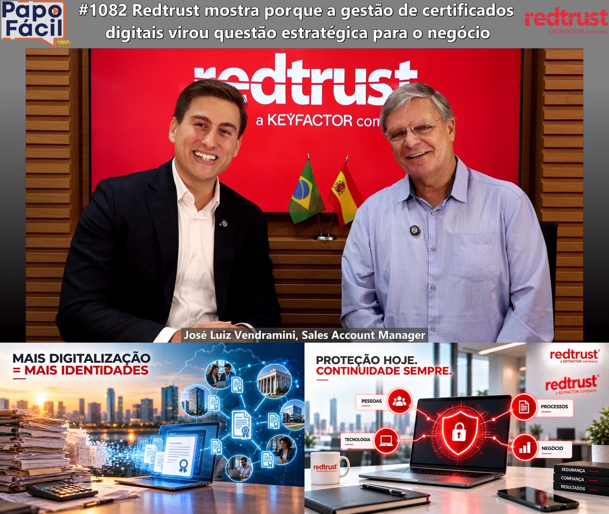 fxando's tweet photo. #𝗣𝗮𝗽𝗼𝗙𝗮́𝗰𝗶𝗹 #1082 Certificado digital virou questão de segurança e continuidade.
https://t.co/Y9NPKBJMcZ
Com José Luiz Vendramini, da #Redtrust, que fala sobre expiração, uso indevido, governança...
#CertificadosDigitais #Ciberseguranca #IdentidadeDigital @_redtrust https://t.co/Xpz4hKCfEJ
