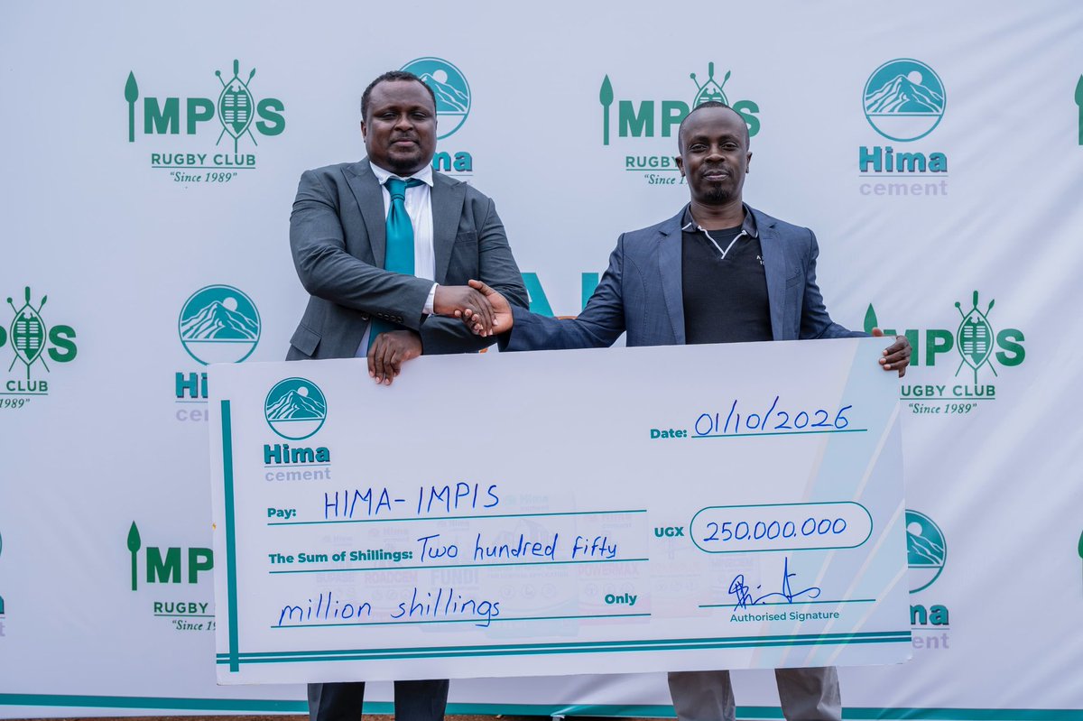 Rachealkyy's tweet photo. A new era is taking shape at the Graveyard! 🏉 Hima Cement is backing Makerere Impis Rugby Club with UGX 250 million over two years, providing support for preparations, operations and the Uganda Rugby Premiership campaign. The partnership was celebrated with the unveiling of the new Hima Impis jerseys. #Arrongance #HimaCement @ImpisRFC