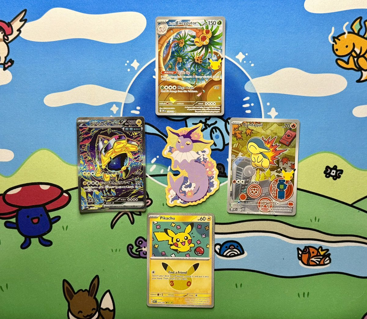 Rheaquaza's tweet photo. 🌟💫Weekly Giveaway! 💫🌟

One person will win these cards and sticker! 

To Enter ✅ Retweet
                  ✅ Follow 

Winner will be drawn on Thursday, October, 8th! https://t.co/waMnxl3C8A