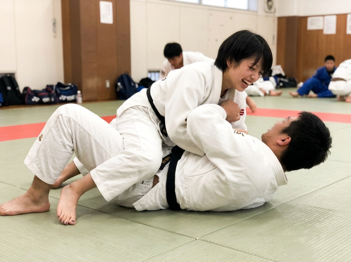 mmm53096445's tweet photo. 男子にも勝っちゃう女子柔道部
寝技が得意 https://t.co/d86RFhxG4A