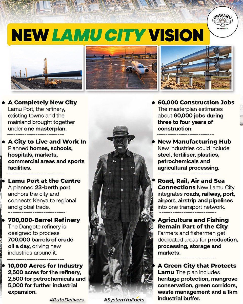 Tito_kenyan's tweet photo. Living and working are one brief. Schools, hospitals and markets are marked with housing. Bold Singapore Vision plans the weekday.

A resident should reach work and a clinic without a long trip. #NewLamuCity https://t.co/MQ6h944vqR