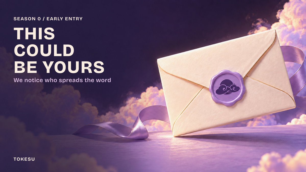 tokesuworld's tweet photo. Every world starts with a few people who believe in it. Some give others a reason to believe, too.

Some of you might find an invite waiting before the doors open to everyone. https://t.co/KbnUMdmvav